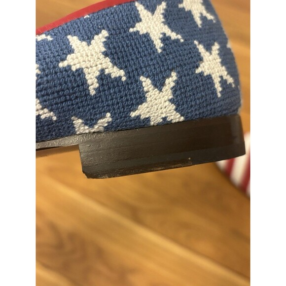 Vineyard Vines Stubbs & Wootton Flats Loafers Stars Stripes American Flag 8 - Picture 12 of 15